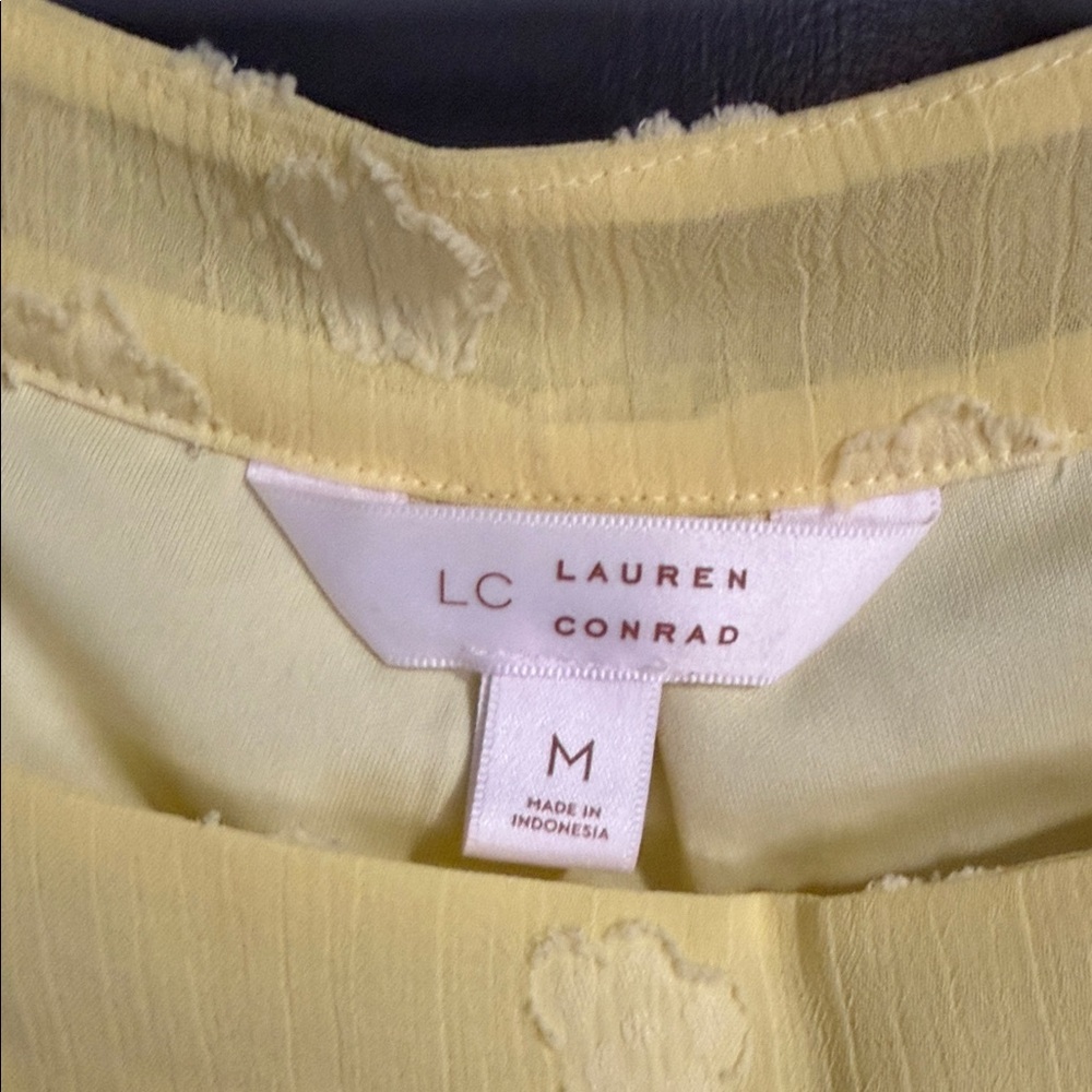 LC Lauren Conrad Yellow Blouse - Picture 2 of 5